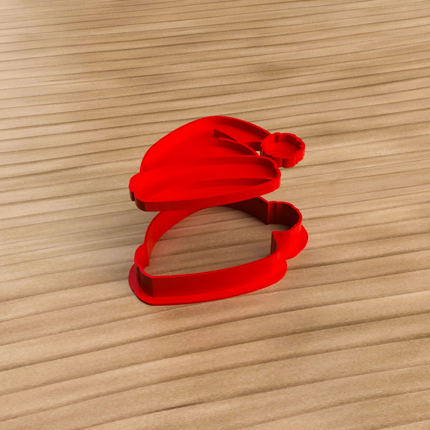 Gorro de Papá Noel 6 cm – Cortante y sello 3D (2)