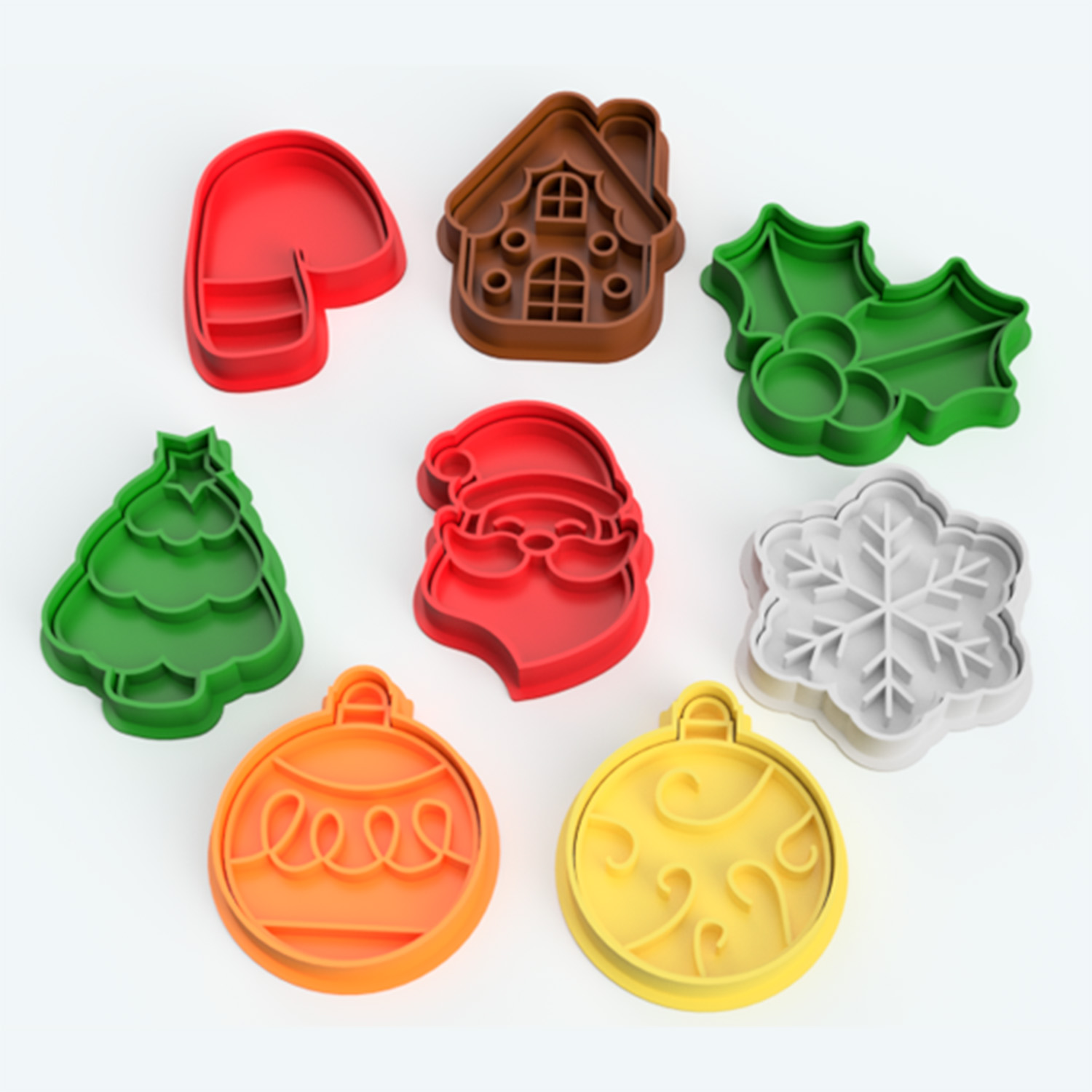 Kit Navidad - Cortantes de galletas x8