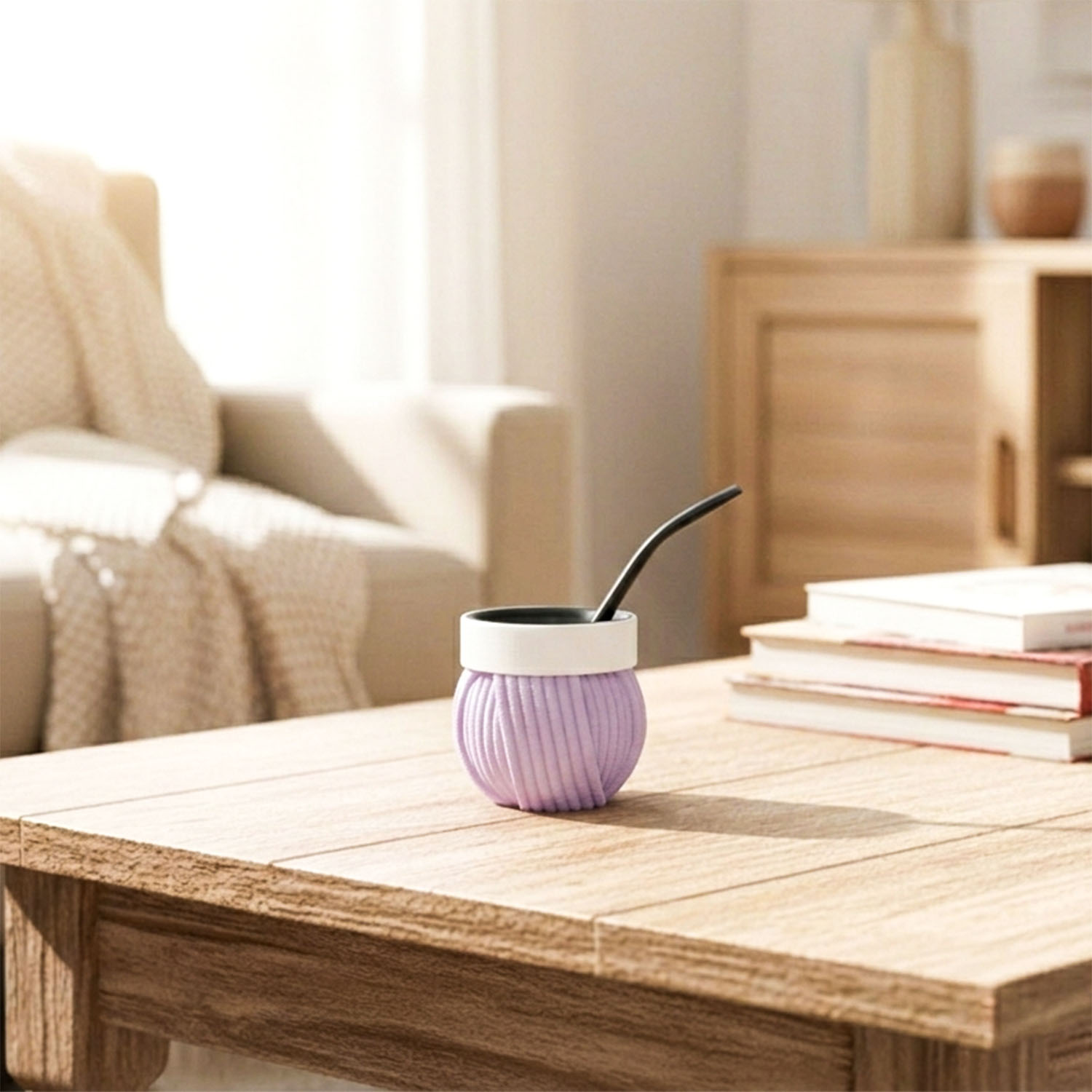 Mate 3D Soraire Design Ovillo de lana Tejido Textura (6)