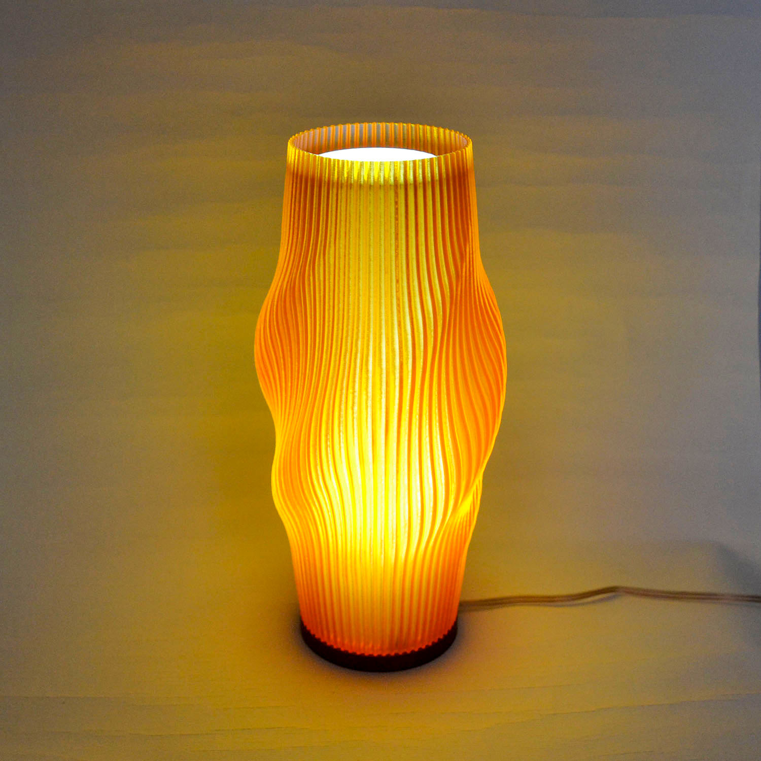 Lampara Nordica 3D Macanudo Ambar Aurora Boreal Blanco 3D Printed Nordic Lamp