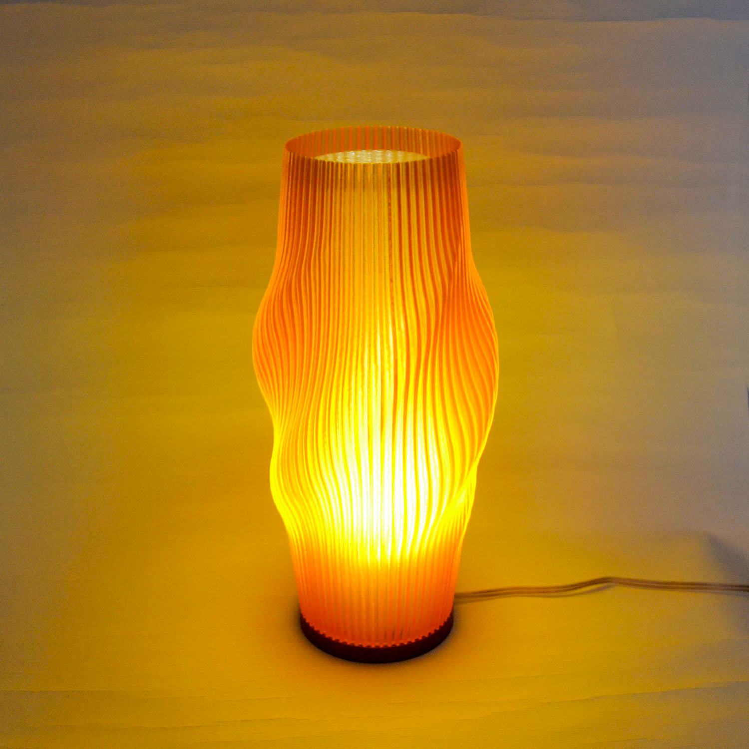 Lampara Nordica 3D Macanudo Ambar Aurora Boreal Dorado 3D Printed Nordic Lamp