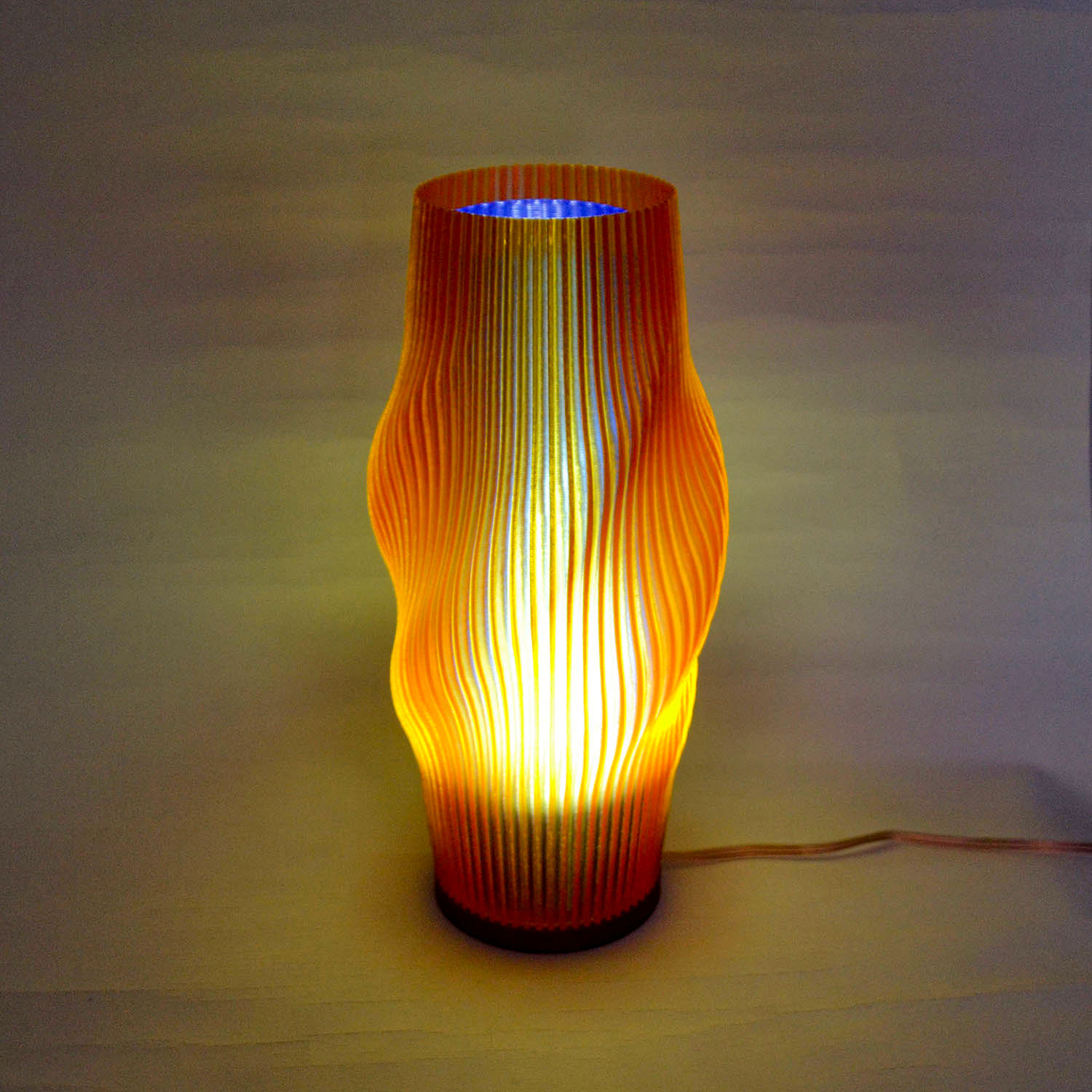 Lampara Nordica 3D Macanudo Ambar Aurora Boreal Indigo 3D Printed Nordic Lamp