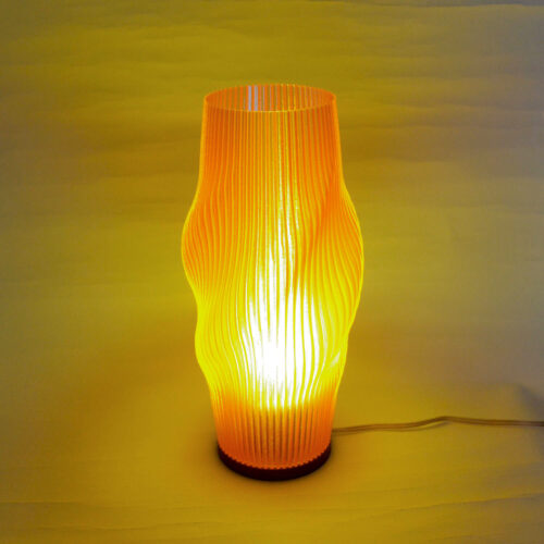 Lampara Nordica 3D Macanudo Ambar Original 3D Printed Nordic Lamp