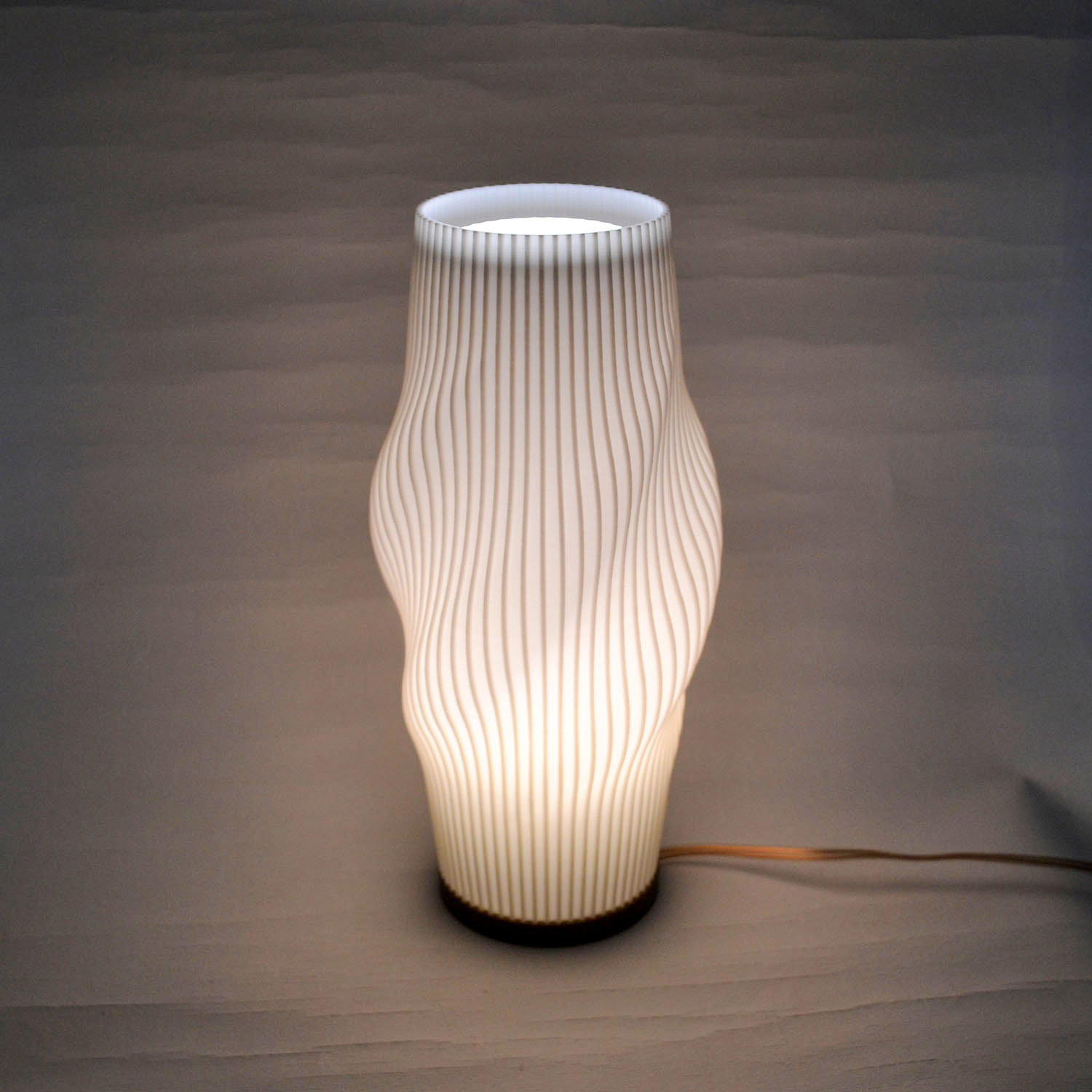 Lampara Nordica 3D Macanudo Calido Aurora Boreal Blanco 3D Printed Nordic Lamp