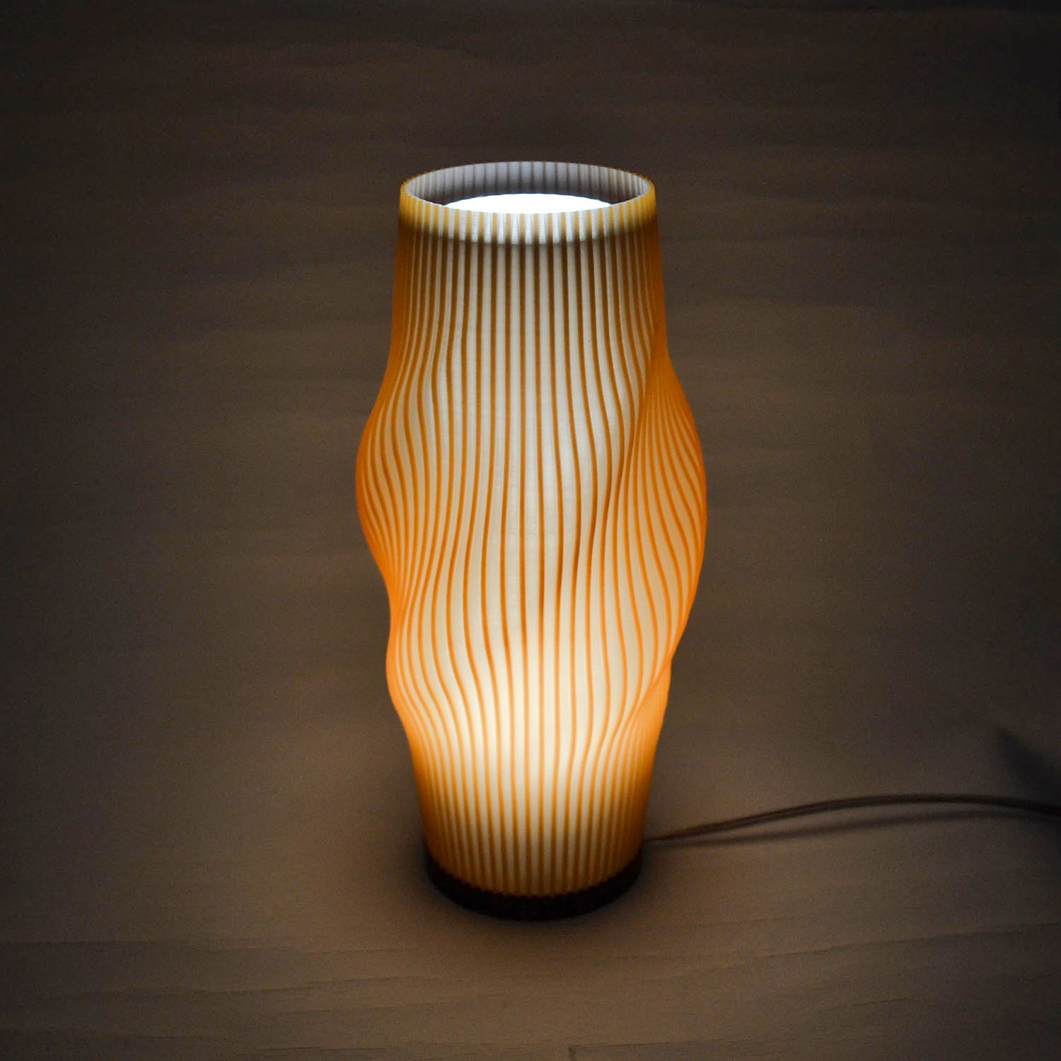 Lampara Nordica 3D Macanudo Caramelo Aurora Boreal Blanco 3D Printed Nordic Lamp