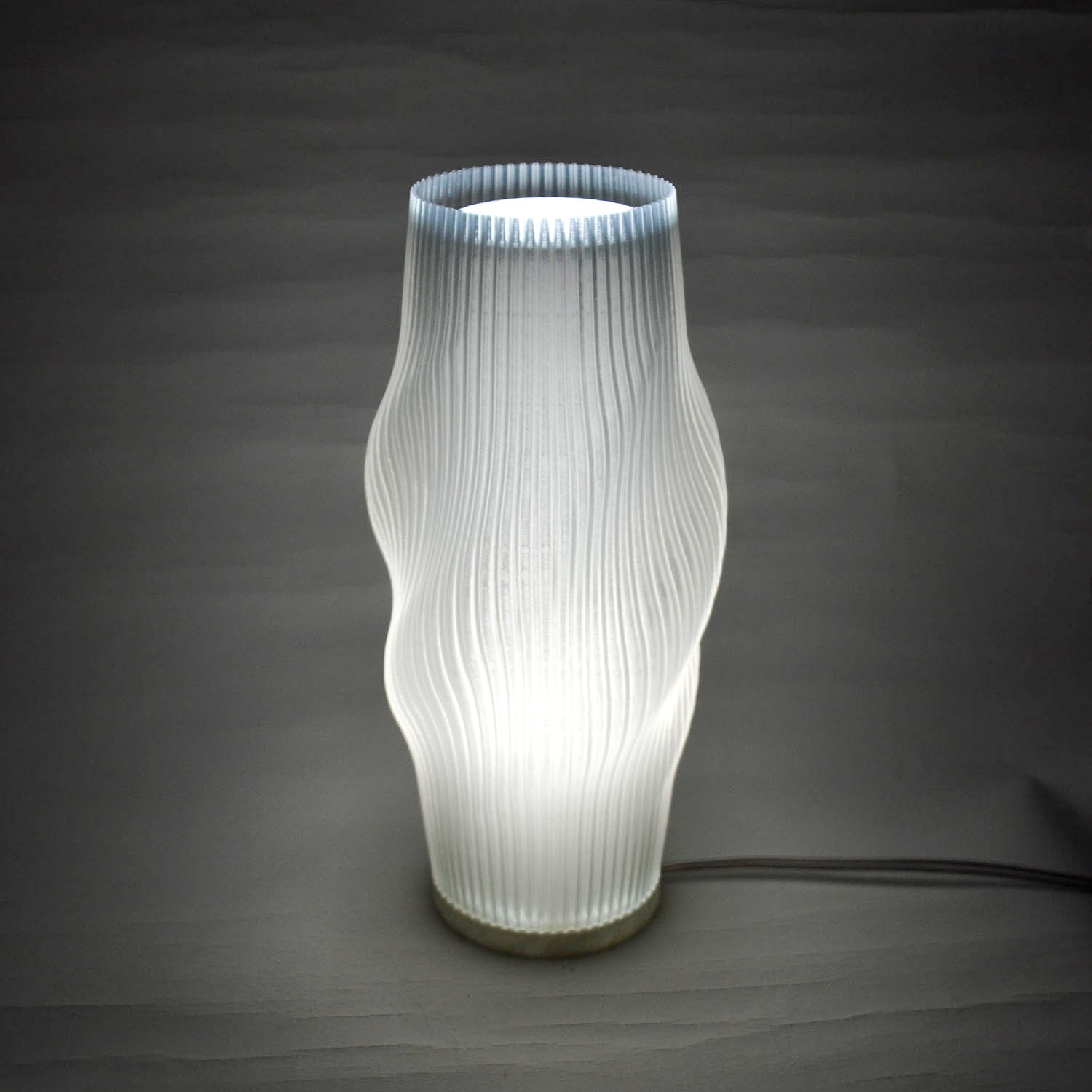 Lampara Nordica 3D Macanudo Diamante Aurora Boreal Blanco 3D Printed Nordic Lamp