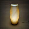Lampara Nordica 3D Macanudo Dorado Aurora Boreal Blanco 3D Printed Nordic Lamp