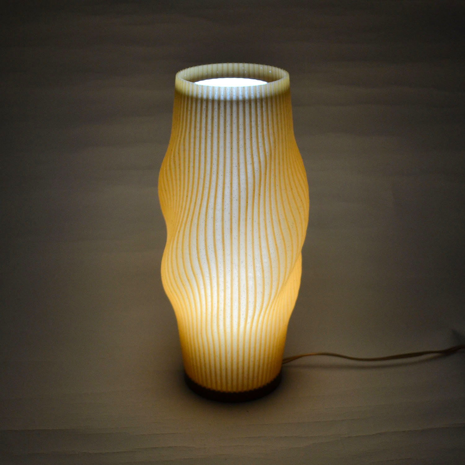 Lampara Nordica 3D Macanudo Dorado Aurora Boreal Blanco 3D Printed Nordic Lamp
