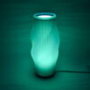 Lampara Nordica 3D Macanudo Esmeralda Aurora Boreal Blanco 3D Printed Nordic Lamp