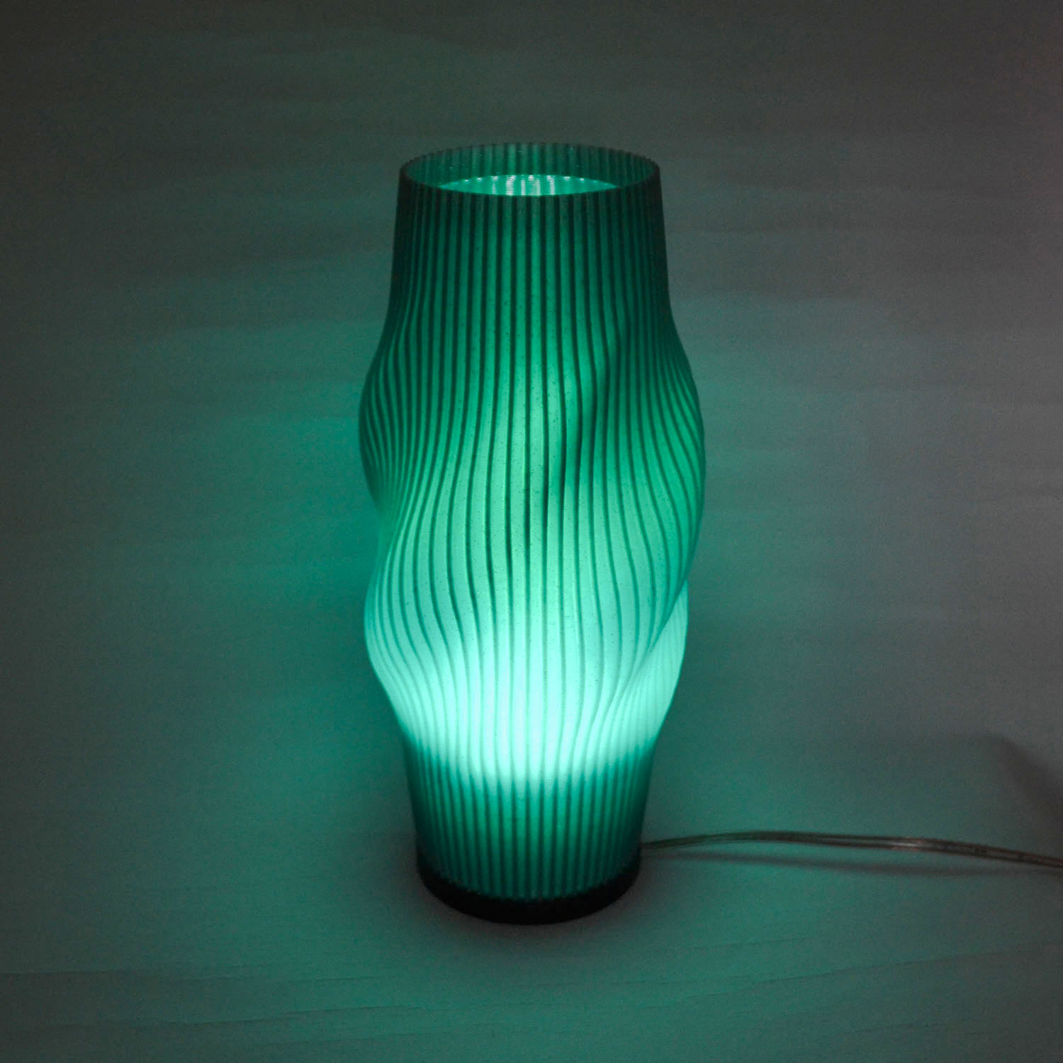 Lampara Nordica 3D Macanudo Grafito Aurora Boreal Esmeralda 3D Printed Nordic Lamp
