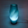 Lampara Nordica 3D Macanudo Grafito Aurora Boreal Turquesa 3D Printed Nordic Lamp