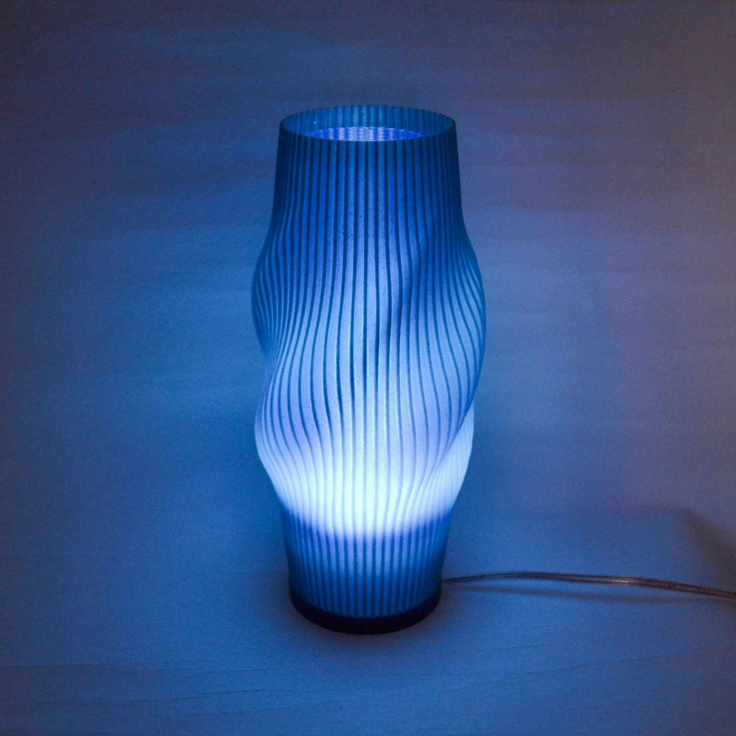 Lampara Nordica 3D Macanudo Grafito Aurora Boreal Zafiro 3D Printed Nordic Lamp