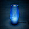 Lampara Nordica 3D Macanudo Indigo Aurora Boreal Blanco 3D Printed Nordic Lamp
