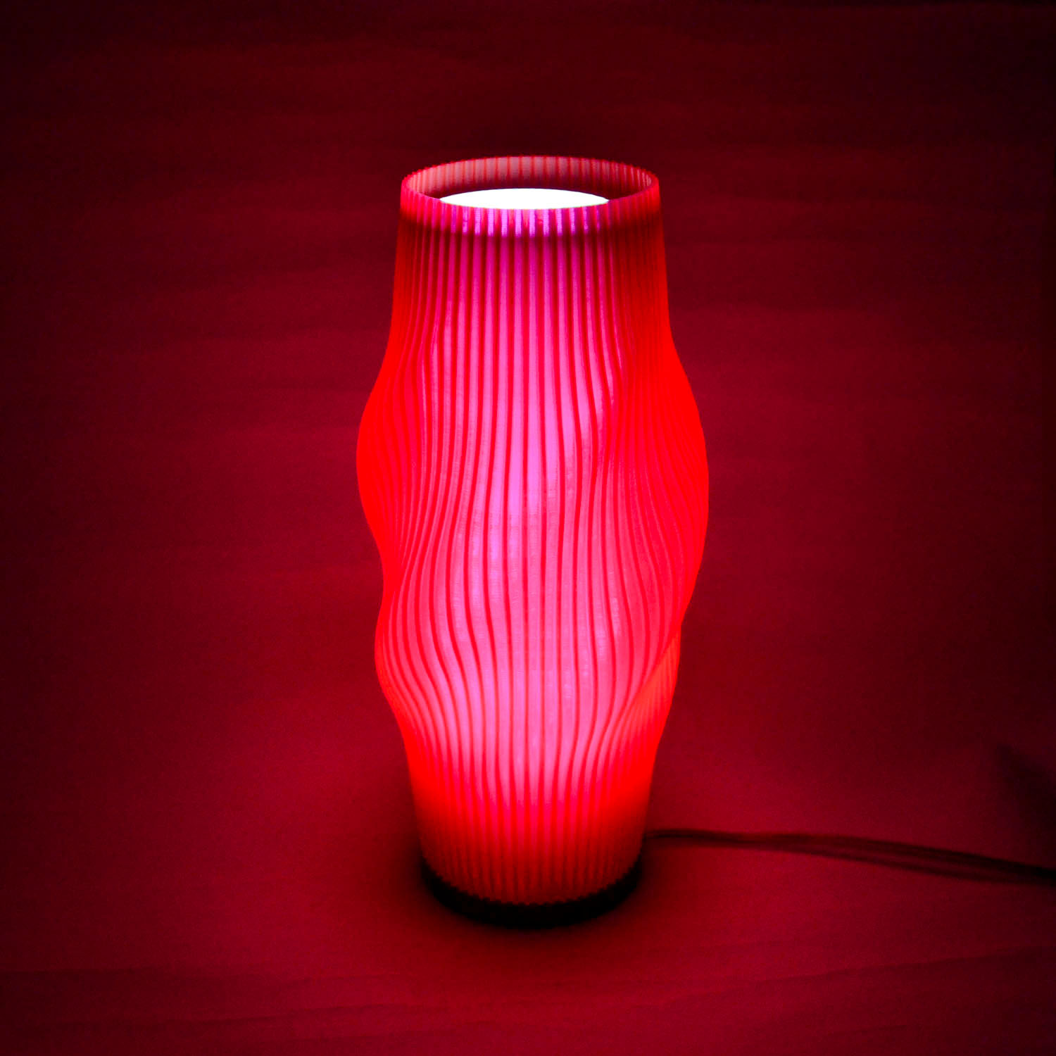 Lampara Nordica 3D Macanudo Rubi Aurora Boreal Blanco 3D Printed Nordic Lamp