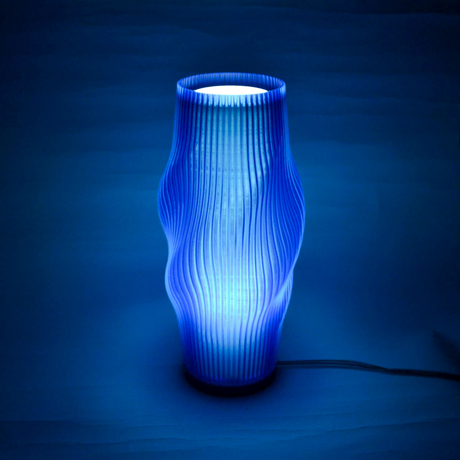 Lampara Nordica 3D Macanudo Zafiro Aurora Boreal Blanco 3D Printed Nordic Lamp