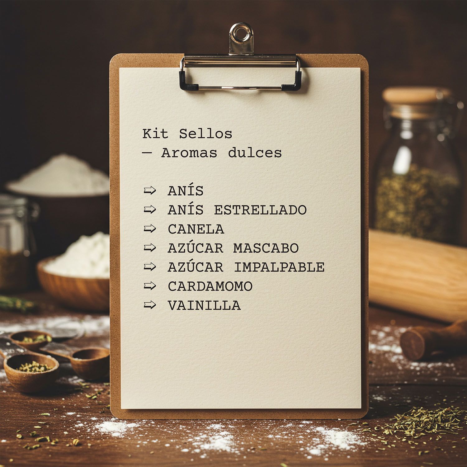 Lista Kit Sellos Aromas Dulces