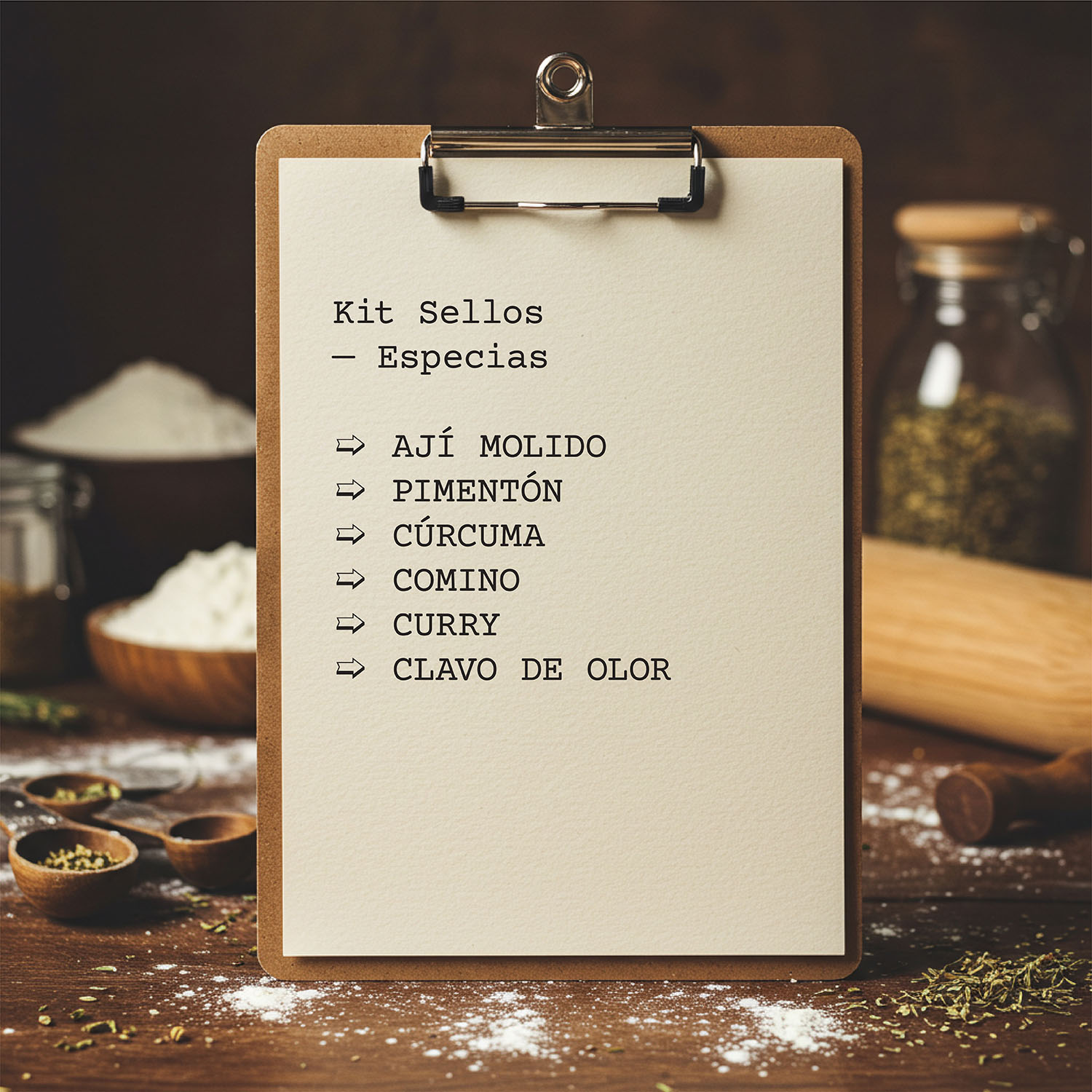 Lista Kit Sellos Especias