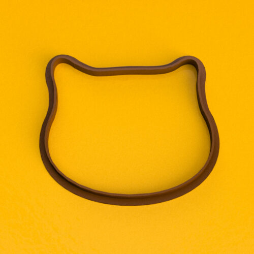 Cabeza de gato 9 cm - Cortante 3D Soraire Design Ceramica Masa Pasteleria