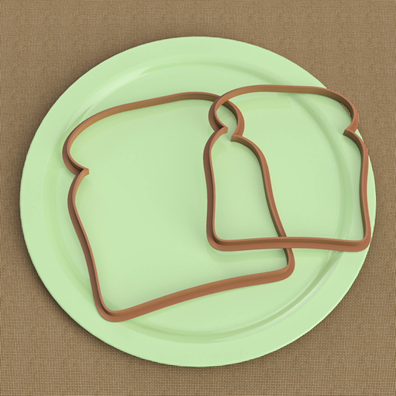 Cortante Pan Lactal Set Soraire Design Personalizado 3D Ceramica Masa Pasteleria