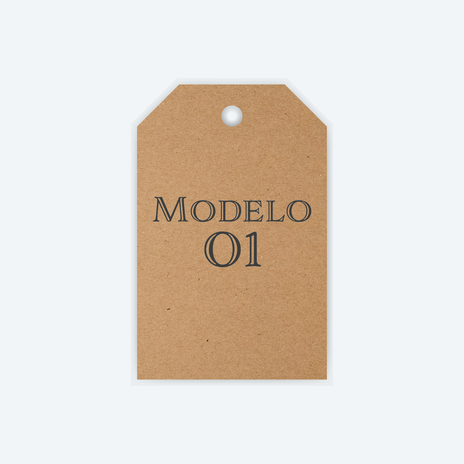 Etiqueta Papel Kraft Corte Laser Soraire Design Price Tag Modelo 01