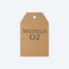 Etiqueta Papel Kraft Corte Laser Soraire Design Price Tag Modelo 02