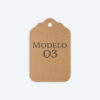 Etiqueta Papel Kraft Corte Laser Soraire Design Price Tag Modelo 03