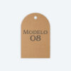 Etiqueta Papel Kraft Corte Laser Soraire Design Price Tag Modelo 08