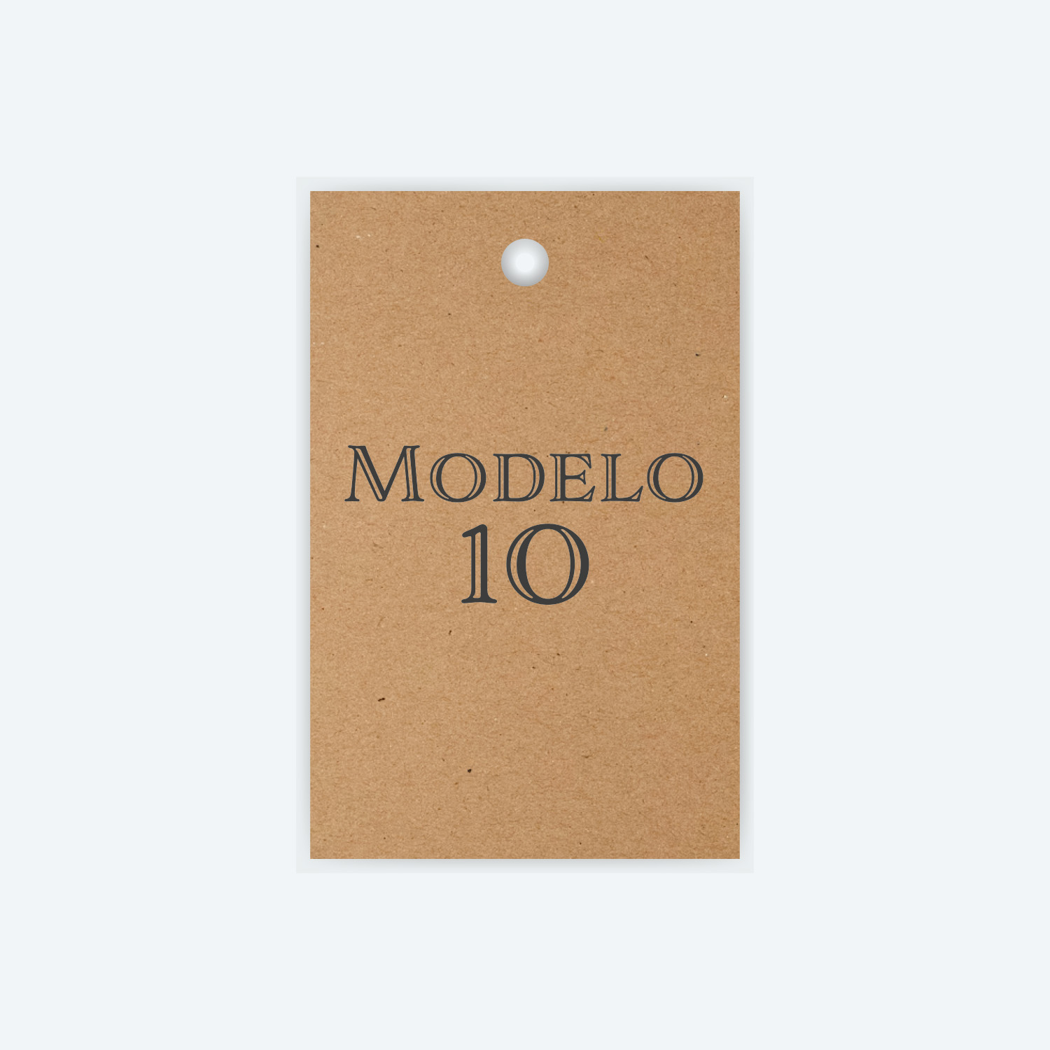 Etiqueta Papel Kraft Corte Laser Soraire Design Price Tag Modelo 10