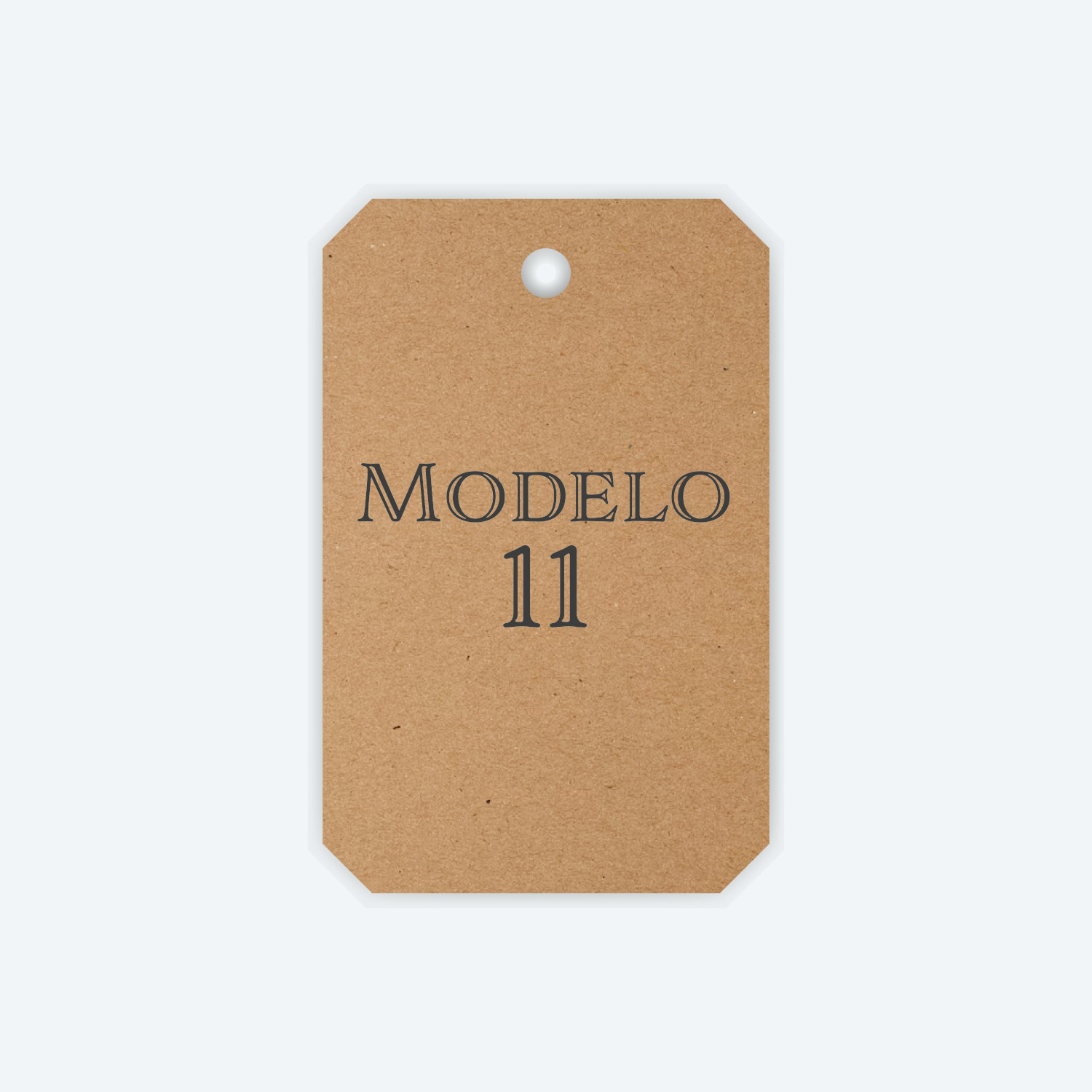 Etiqueta Papel Kraft Corte Laser Soraire Design Price Tag Modelo 11