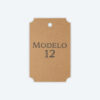 Etiqueta Papel Kraft Corte Laser Soraire Design Price Tag Modelo 12