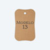 Etiqueta Papel Kraft Corte Laser Soraire Design Price Tag Modelo 13