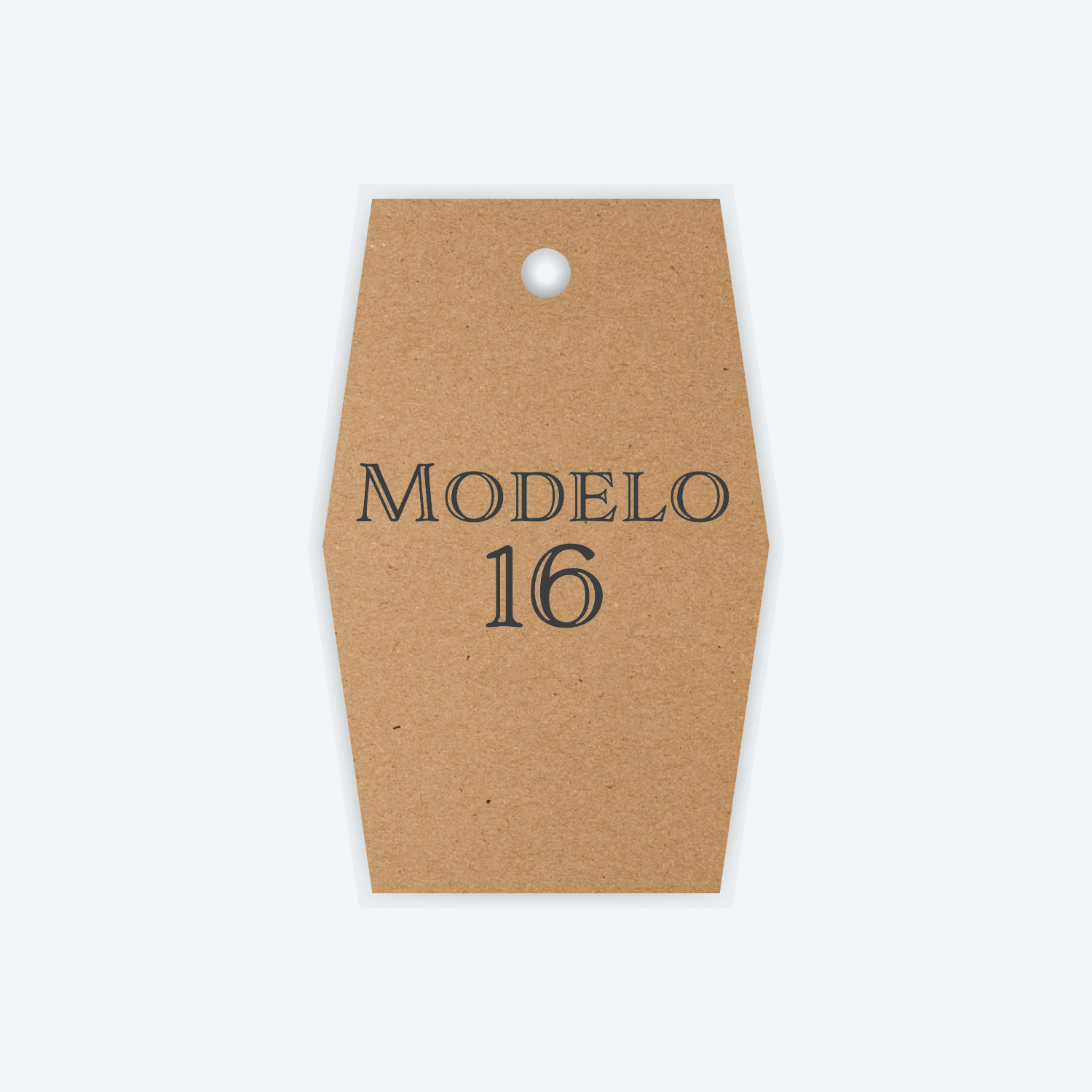 Etiqueta Papel Kraft Corte Laser Soraire Design Price Tag Modelo 16