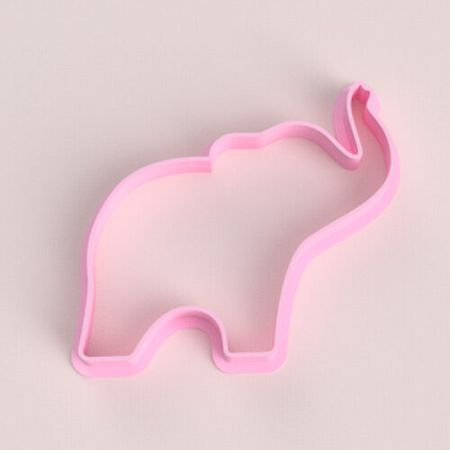 Cortante de silueta de elefante - 8 cm Cookie Cutter Impresion 3D Impreso Soraire Design Galletita