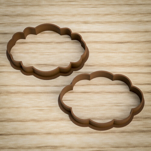 Cortantes Etiquetas Vintage M - Mod. 01 y 02 Cookie Cutter Impresion 3D Impreso Soraire Design Galletita