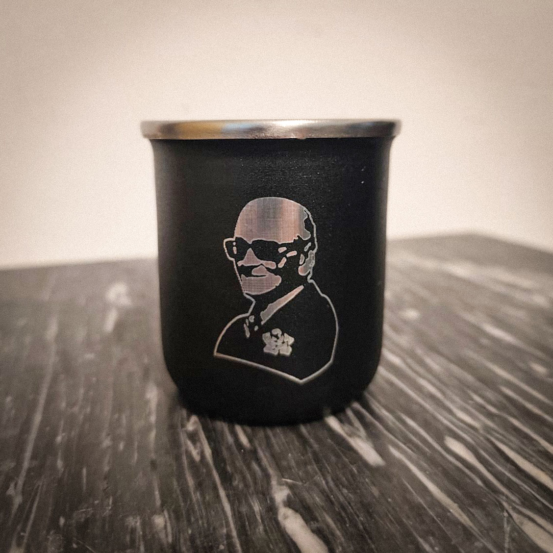 Mate termico grabado negro laser Soraire Design Personalizado Tango Pugliese DArienzo