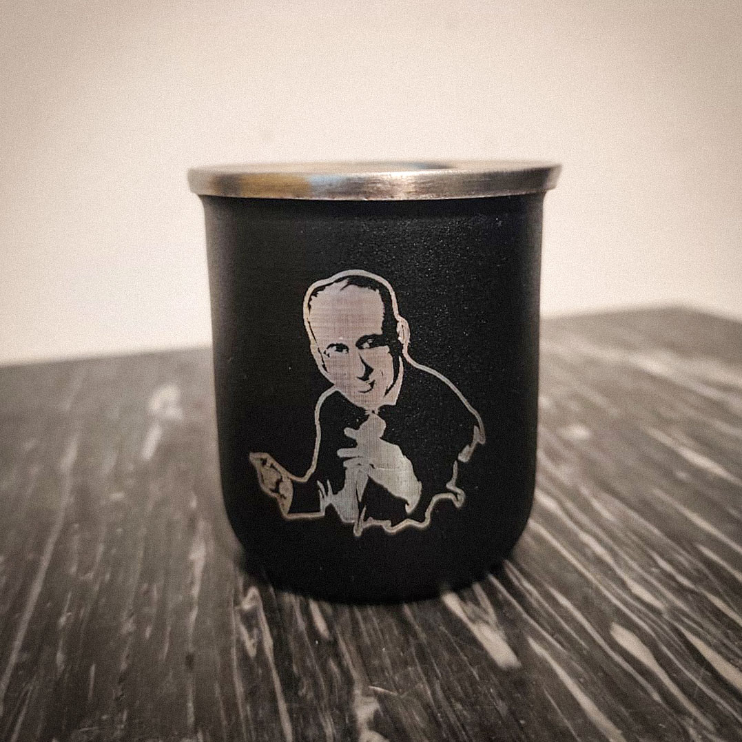Mate termico grabado negro laser Soraire Design Personalizado Tango Pugliese DArienzo