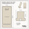 Porta celular MDF Fibrofacil Madera Corte y grabado laser personalizado DIseño Ideas Soraire Design Plano Medidas