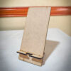 Porta celular MDF Fibrofacil Madera Corte y grabado laser personalizado DIseño Ideas Soraire Design Solido Plano