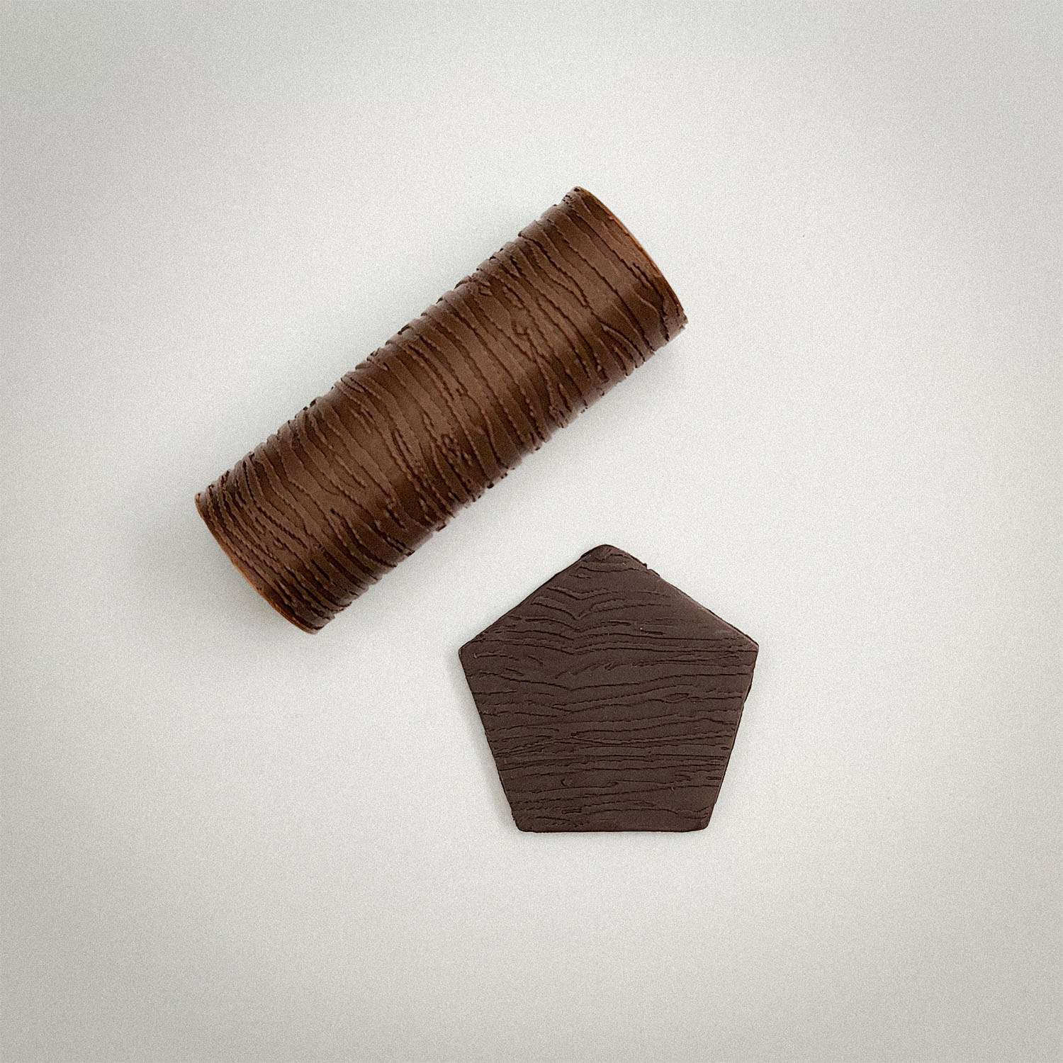 Rodillo textura texturizados 3D impresion personalizado Soraire Design Ceramica, masa mADERA