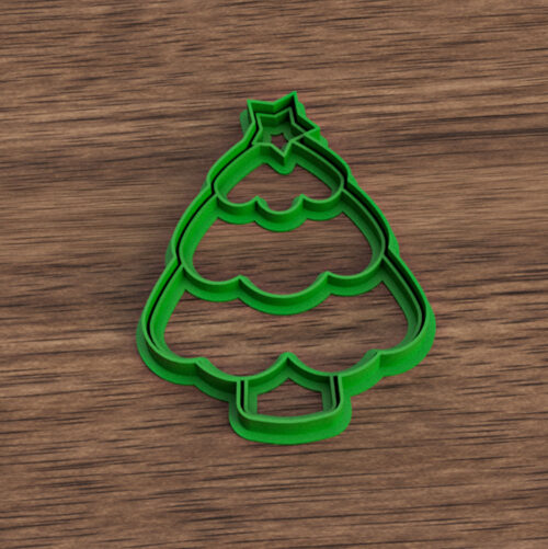 Arbol de Navidad 10 cm - Cortante y sello PERSPECTIVE