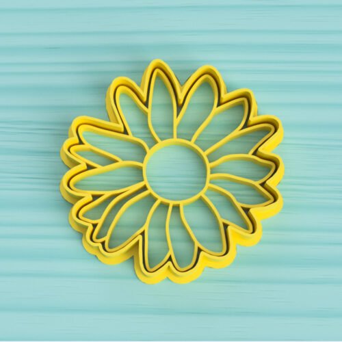 Cortante y sello flor margarita detallada personalizada Soraire Design 3D