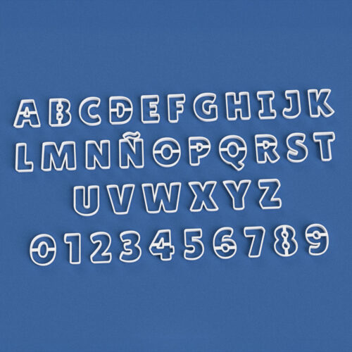 Cortantes Letras Números 6cm