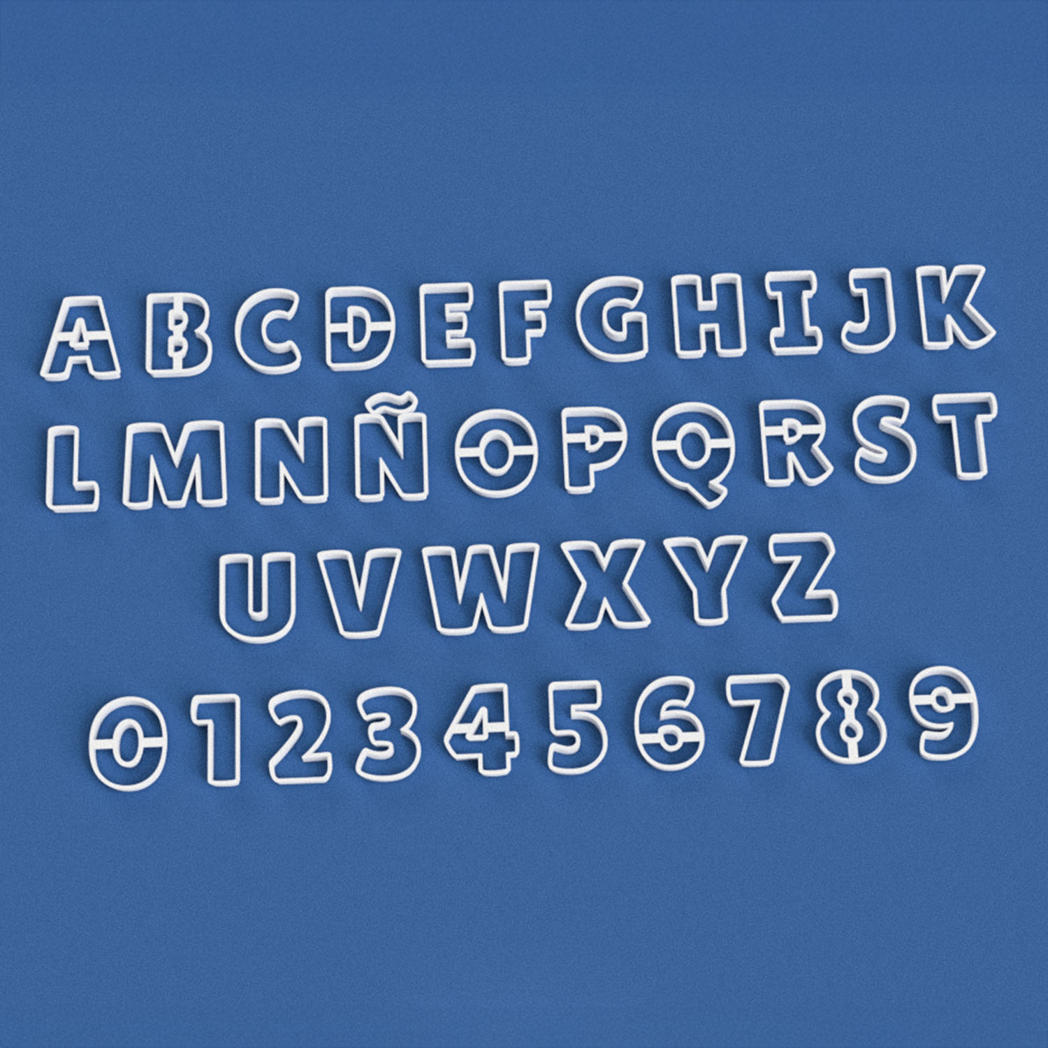 Cortantes Letras Números 6cm