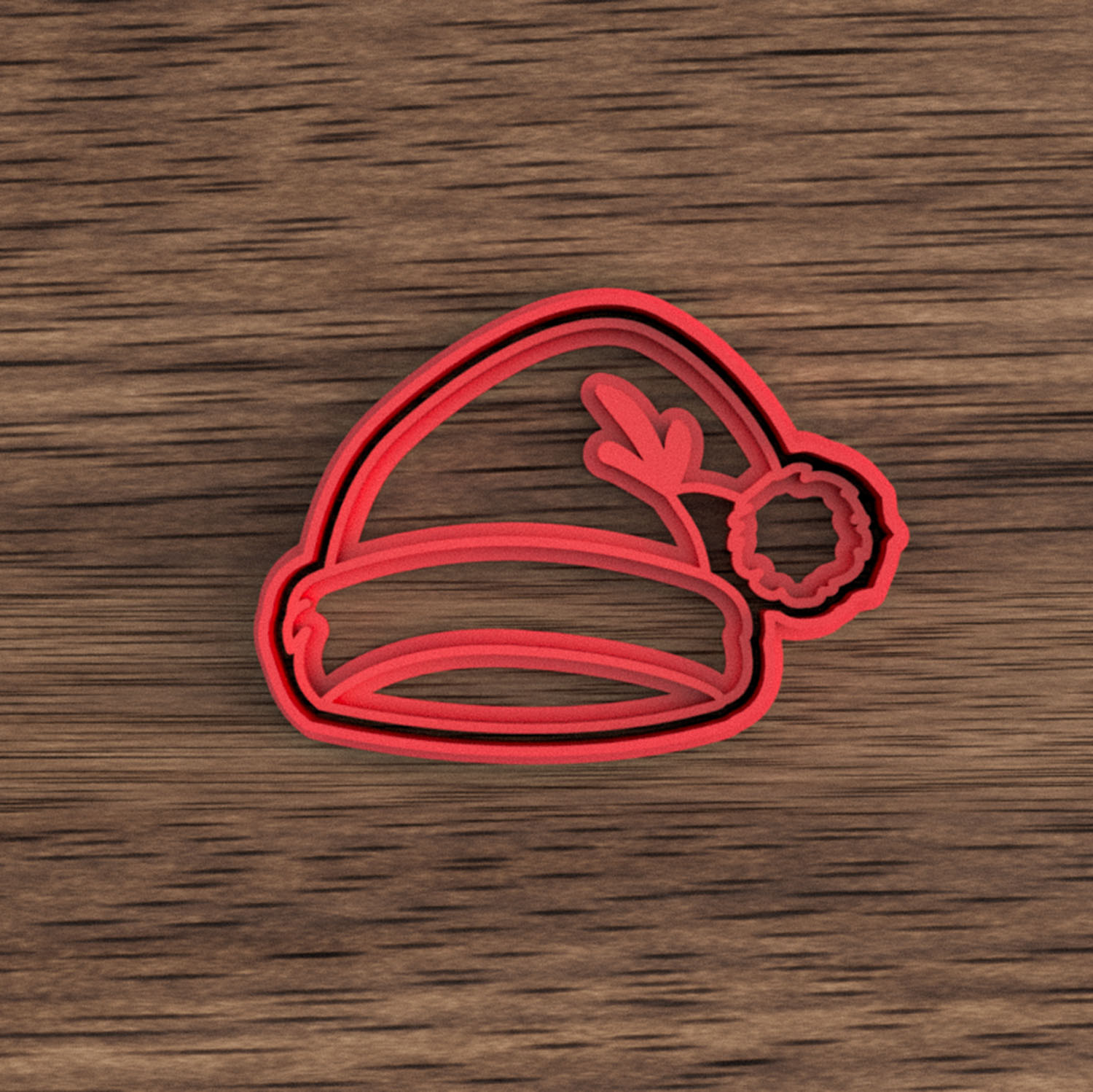 Gorro de Papá Noel 6 cm – Cortante y sello TOP