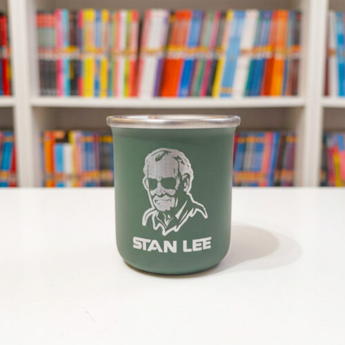 Mate termico grabado laser personalizado verde Soraire Design Stan Lee Comics Marvel_