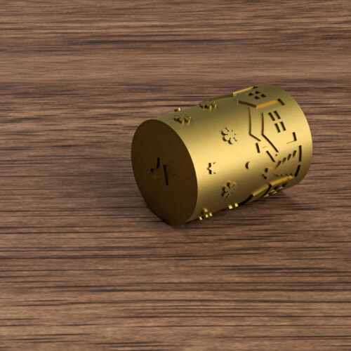 Rodillo textura 4cm - Ciudad en Navidad Ceramica