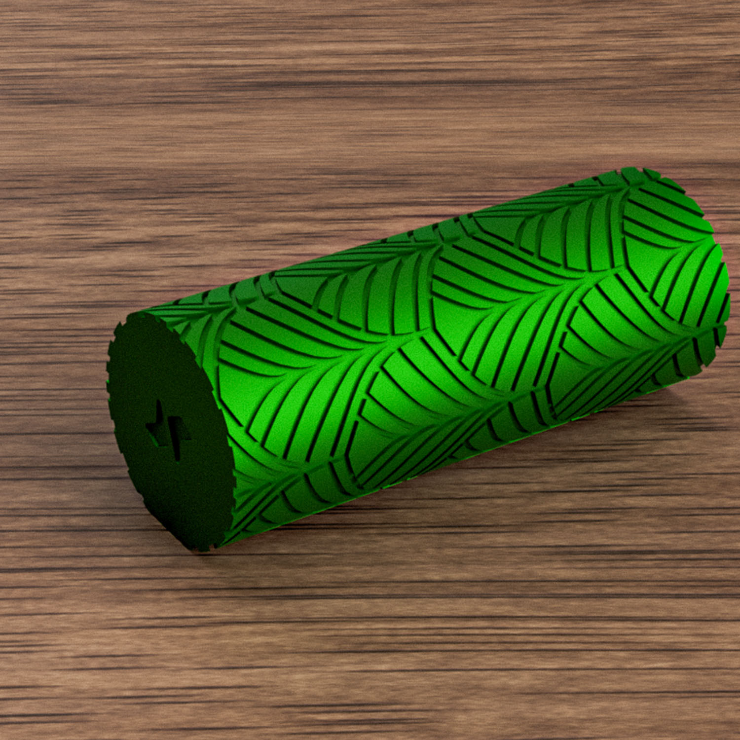 Rodillo textura 8cm - Hojas Art Deco Inverso Ceramica