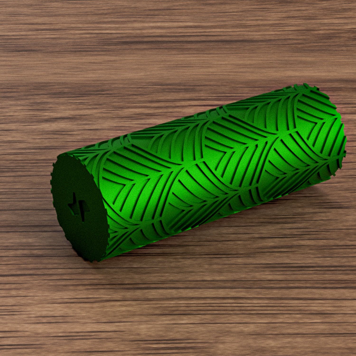 Rodillo textura 8cm - Hojas Art Deco Ceramica