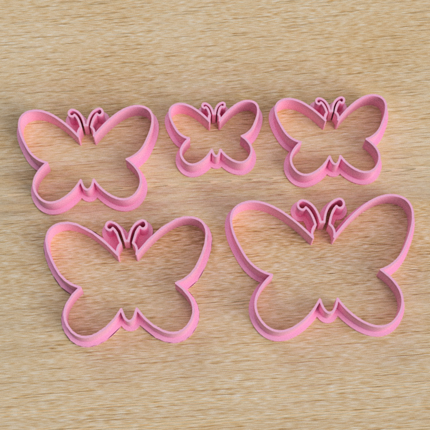 Set Cortantes Mariposas x5