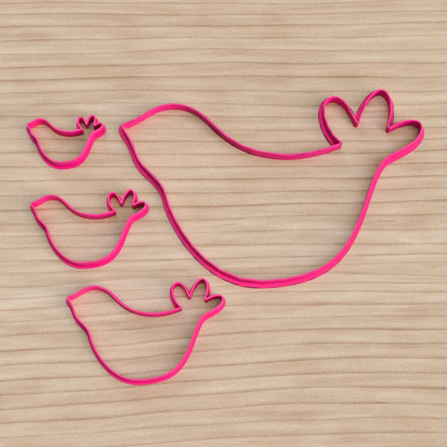 Set Cortantes Pajaritos x3